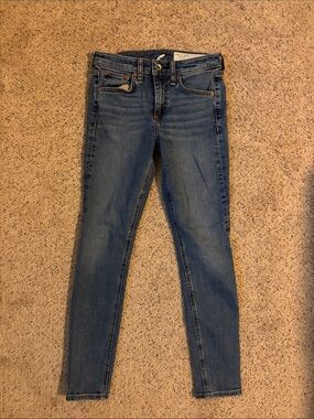 rag & bone Women's Skinny Jeans in Medium Blue Wash
